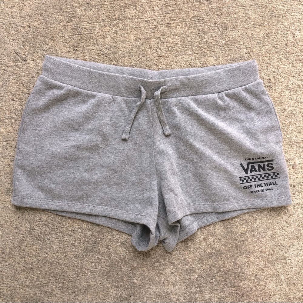 Vans sweat shorts size L grey.